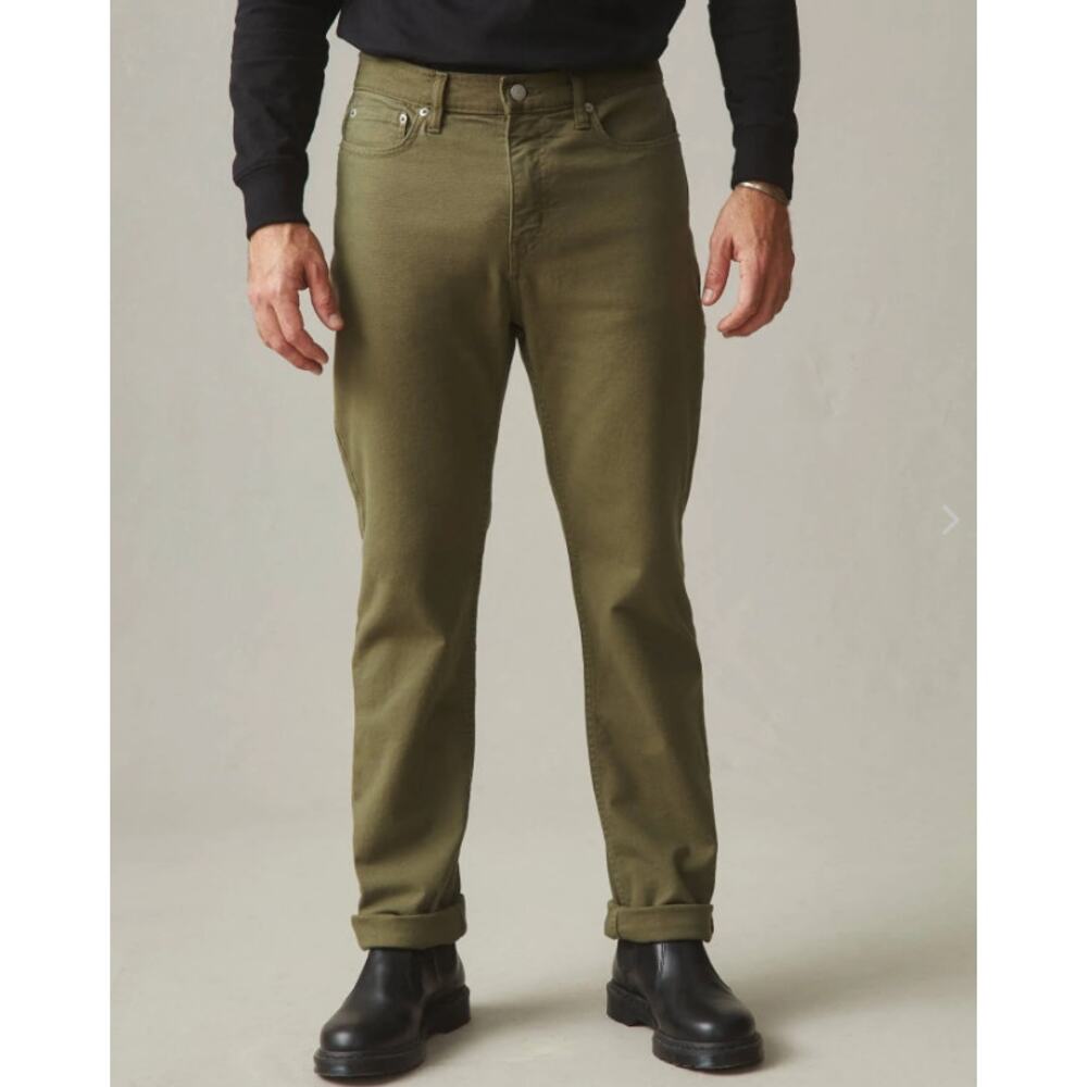American Giant Men's Deep Olive Roughneck Straight Pant Size 32